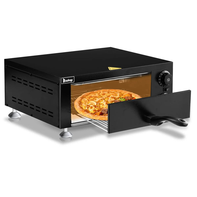 18,7 po Four à pizza de comptoir de 1100 watts, Noir, noir, noir, noir