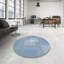 Tapis géométrique bleu marine-144464907