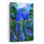 Art mural en verre Bay Bay Home ™ «Tropic Spirits - Hyacinth Macaw» par Carol Cavalaris-456642253