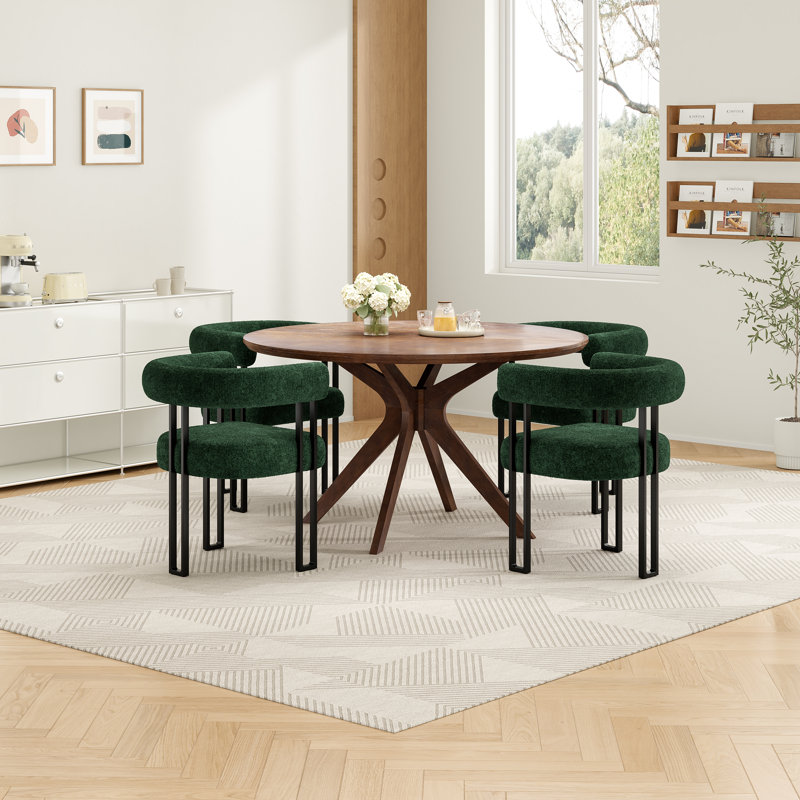 Ensemble repas 5 personnes, Vert foncé