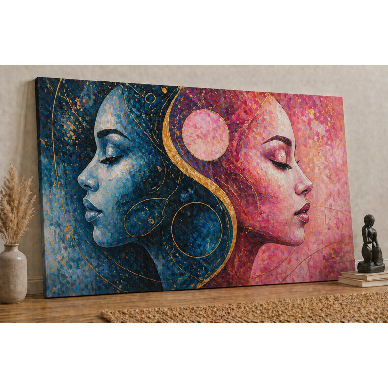 Impression d'art sur toile 24 x 36 pouces, "Yin Yang"