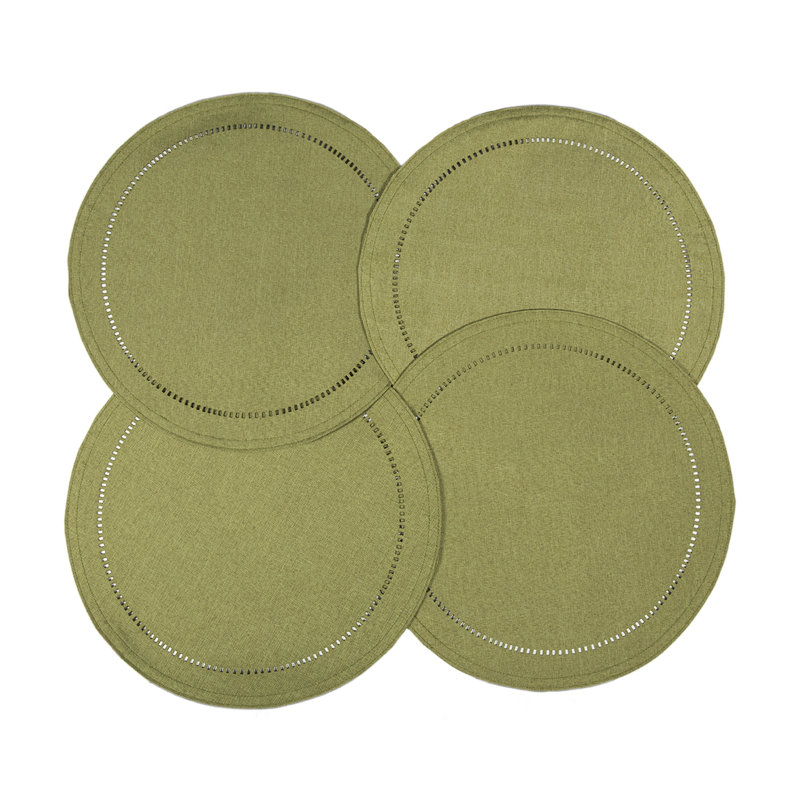 Napperon Cutwork, vert