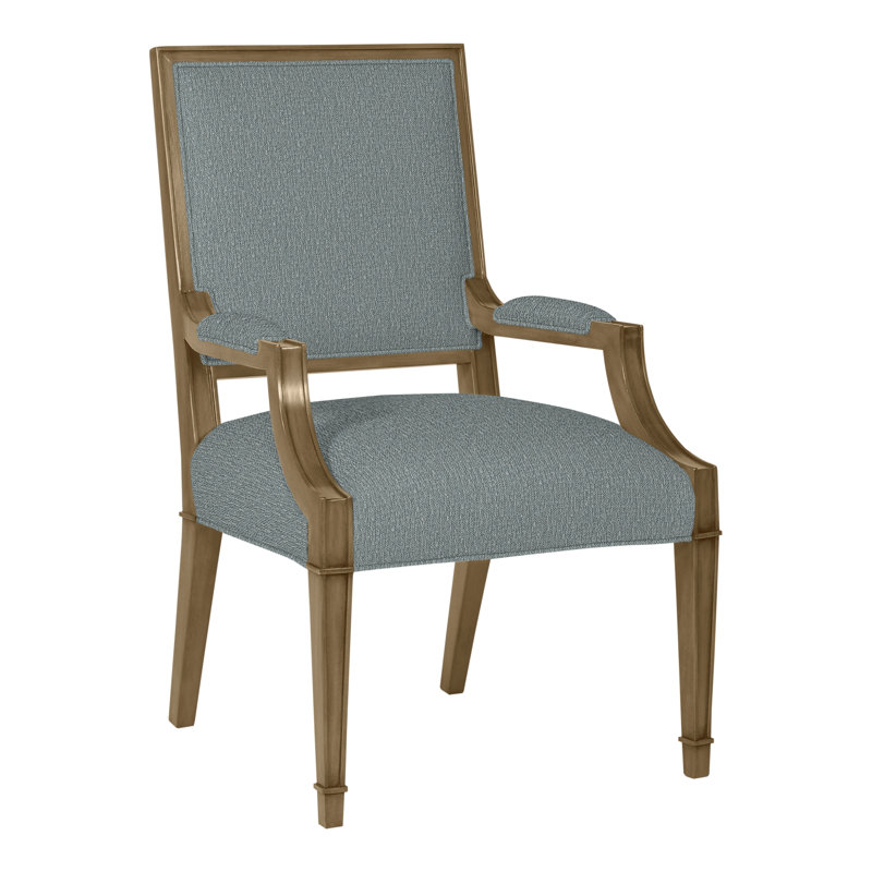 Leighton By Michael Weiss Upholstered Arm Chair, Tuck Graphite, Hampton