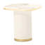 Gineverra End Table - Ivory Gold