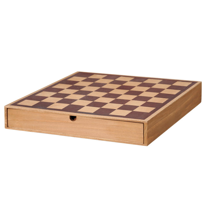 American Art Decor 2;2 Player Wood Chess And Checkers Set
