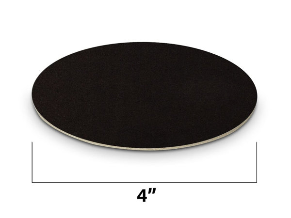 MT Products 4 Black Round Cup Coasters / Blank Paper Coasters - Pack of 50