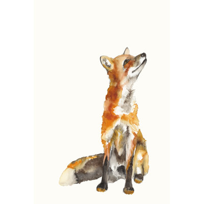" Sly Fox I " by Jennifer Goldberger Painting Print