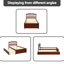 Base de lit simple avec lit gigogne en bois-108813631