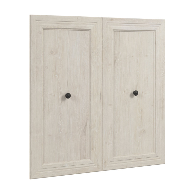 Ensemble 2 portes Arlex, Chêne blanc lin, H 35,67 po x l 35,46 po x P 0,63 po