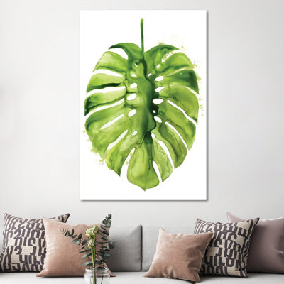 Monstera I by Grace Popp - Wrapped Canvas Painting