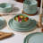Alofmo Antique Vein 18 Piece Stoneware Dinnerware Set, Service For 6-1624152810