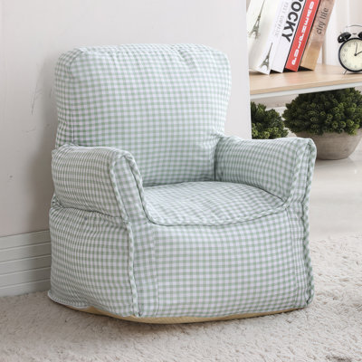Gingham Cotton Pet Sofa Couch with Detachable Zipper Cover, Anti-Slip Bottom PP Cotton Filled Small Cat Bed Furniture, Machine Washable Pet Lounge Sofa for Kittens Tiny Dogs, Multiple Pastel Color Options