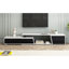 Meuble télé moderne, minimaliste, rectangulaire, extensible, avec 2 tiroirs et 1 armoire pour le salon, jusqu'à 100 po-301437647