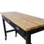 Banc de travail 60 po, banc de travail avec rangement de tiroir, table de travail en bois de bambou robuste avec roulettes pour le bureau à domicile