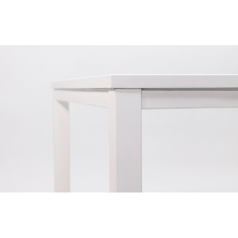 Periheli Metal Base Writing Desk, 74cm H x  140cm W x 80cm D, White