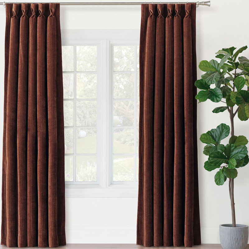 Rideau obscurcissant en chenille Rufus, L 20 po x L 120 po