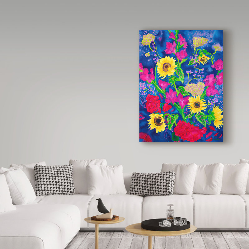 'Dream Time' Watercolor Painting Print on Wrapped Canvas, 19" H x 14" W