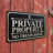 Private Property No Trespassing Garden Sign, Reflective Metal Outdoor Warning Sign, Weatherproof Fence Sign