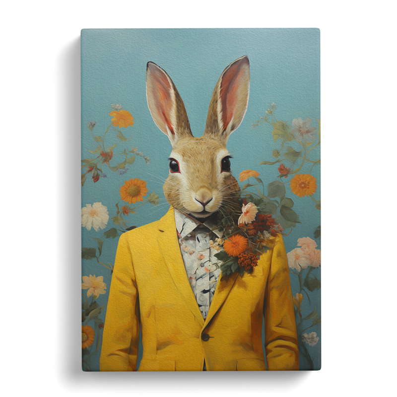 Rabbit Contemporary No.2 - No Frame Print, 60cm H x 40cm W x 3cm D