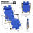 Folding Lounge Chair Recliner, Outdoor Foldable Reclining Chair with Adjustable Backrest & Footrest-302749033