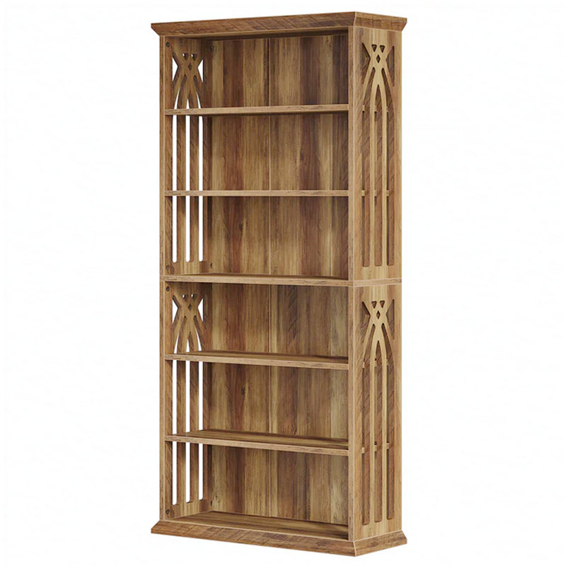 Storage Cabinet,Farmhouse Style Display Shelves,Spacious Bookshelf