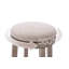 Tabouret de comptoir pivotant en bois massif de 25,6 po avec repose-pieds en métal Sefedin-374828354