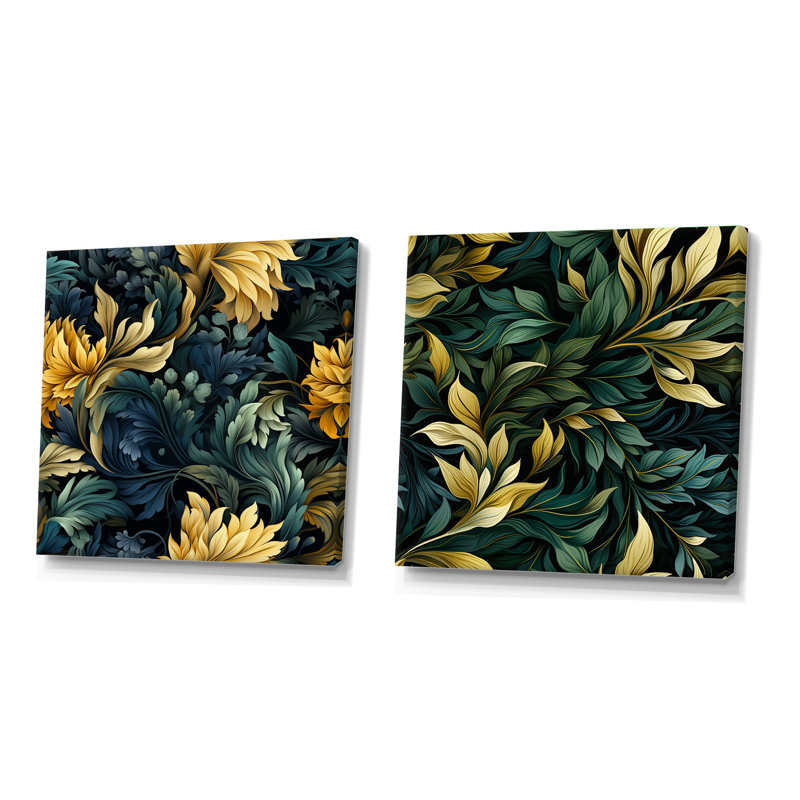 Huntingdon - Ensemble de 2 plantes carrées, Toile tendue, H 36 po x l 73 po