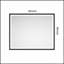 Miroir de salle de bain 60 po x 48 po à DEL avec cadre en aluminium, miroir de meuble-lavabo mural, anti-buée, mémoire, 3 couleurs, réglable en continu-1745513303