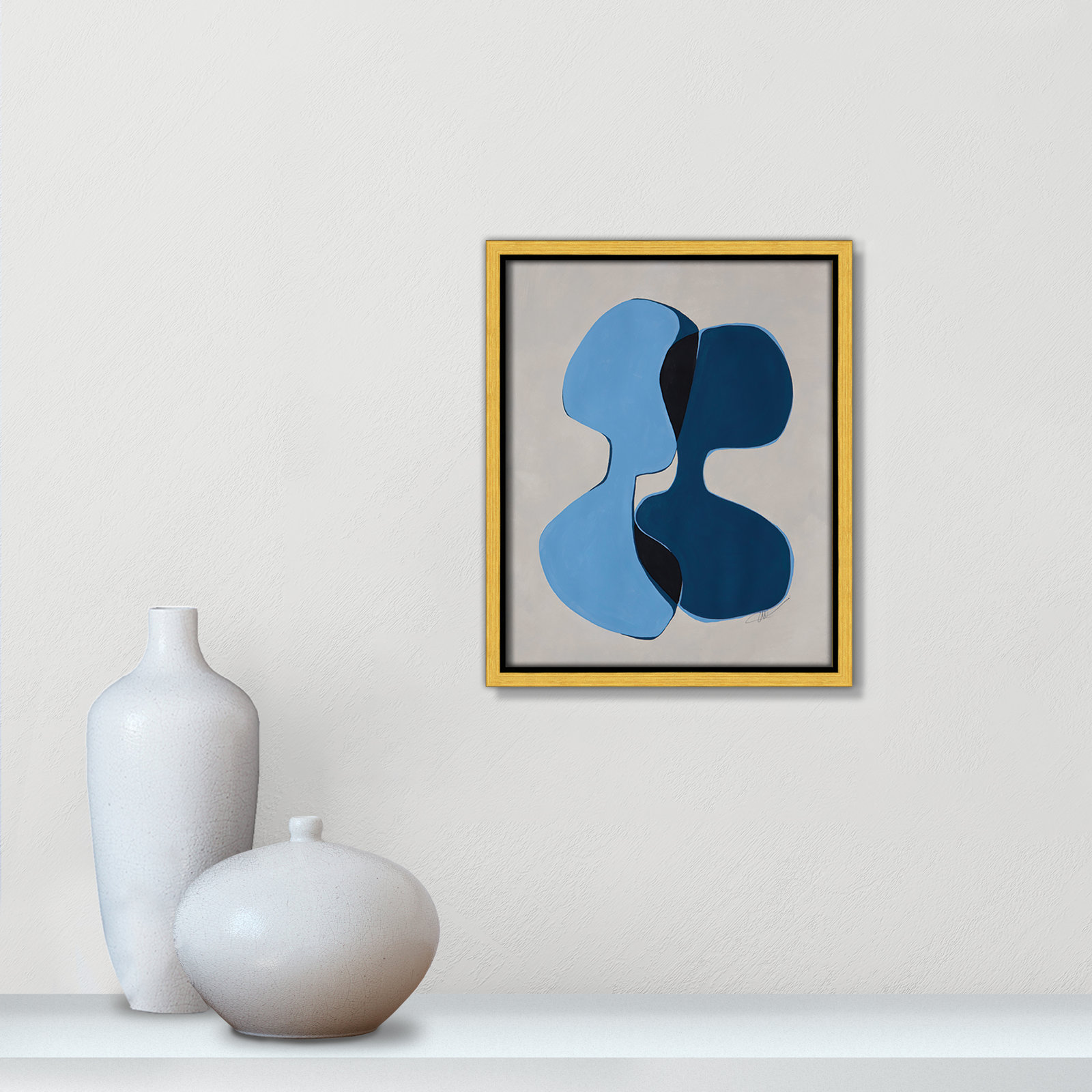 In Unity Collection "In Unity I" Print, 11.5" H x 9.5" W x 2" D, Gold Framed