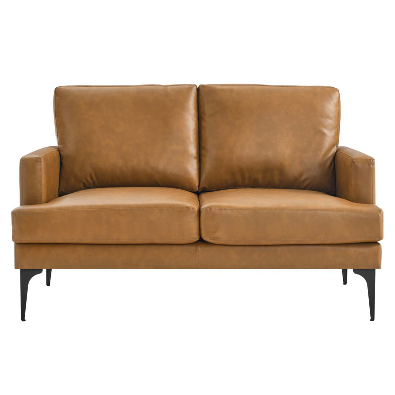Modway Evermore Loveseat, Light Brown