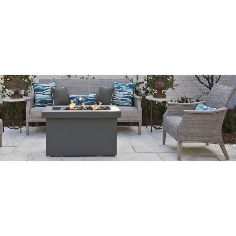 Bentley 57.5" Wide Outdoor Wicker Loveseat, Oyster