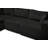 Modular Sectional Sofa, Cloud Sectional Couch With Deep Seat, Modern Modular L-shape Sofa With Chaise,upholstered Boneless Couches For Living Room (corduroy, Black,left Facing Chaise)