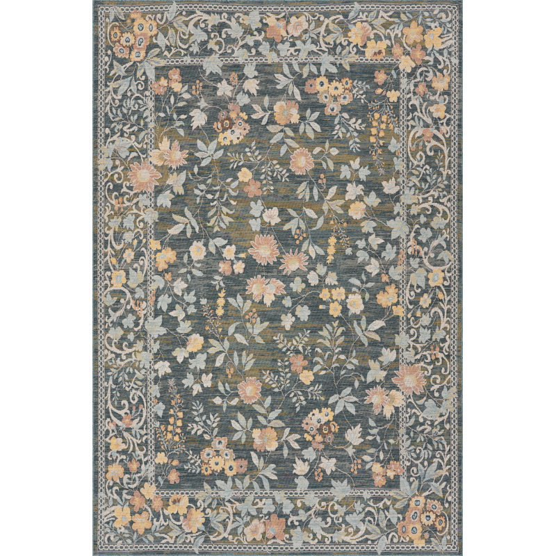  Tapis d'intérieur / extérieur Selorae, Bleu, Tapis de couloir 2 pi 6 po x 8 pi