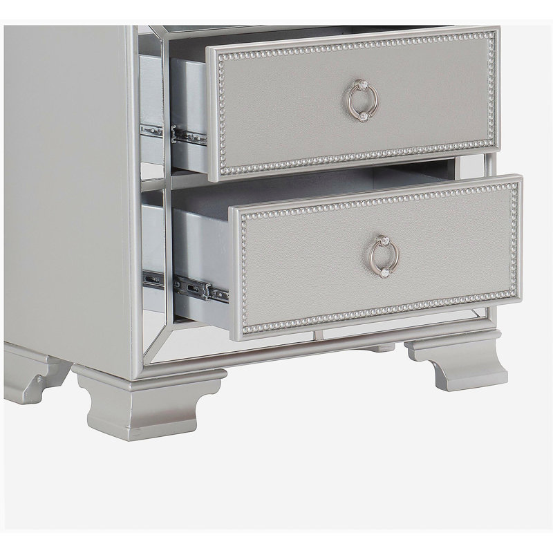 Table de chevet moderne moderne et traditionnelle avec table de chevet et 2 tiroirs