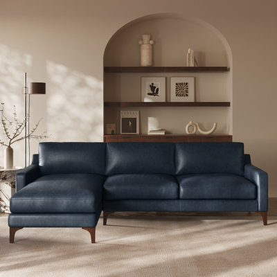 Sorrento Full-Grain Genuine Italian Leather Sectional