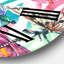 Exotic Dragonfly on Tropical Background - Bohemian & Eclectic wall clock-59914889