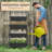 4-tier vertical garden planter with self-draining design-971607960