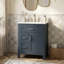 Meuble-lavabo autoportant 24 po avec lavabo en céramique, rangement rabattable et 2 tiroirs, transitionnel, petit espace-1360208983