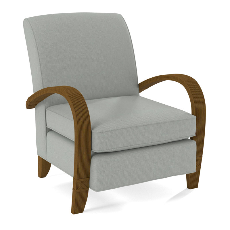 Vero Armchair, Havana, Beige Performance Fabric; 0851-73