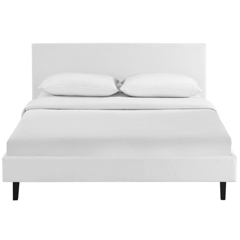 Modway Bed Frame, Queen, White