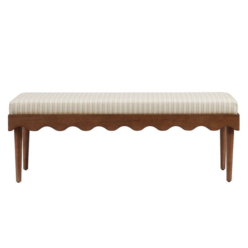 Banc d'appoint Mirette, Oatmeal Stripe / Striped, Oatmeal Stripe