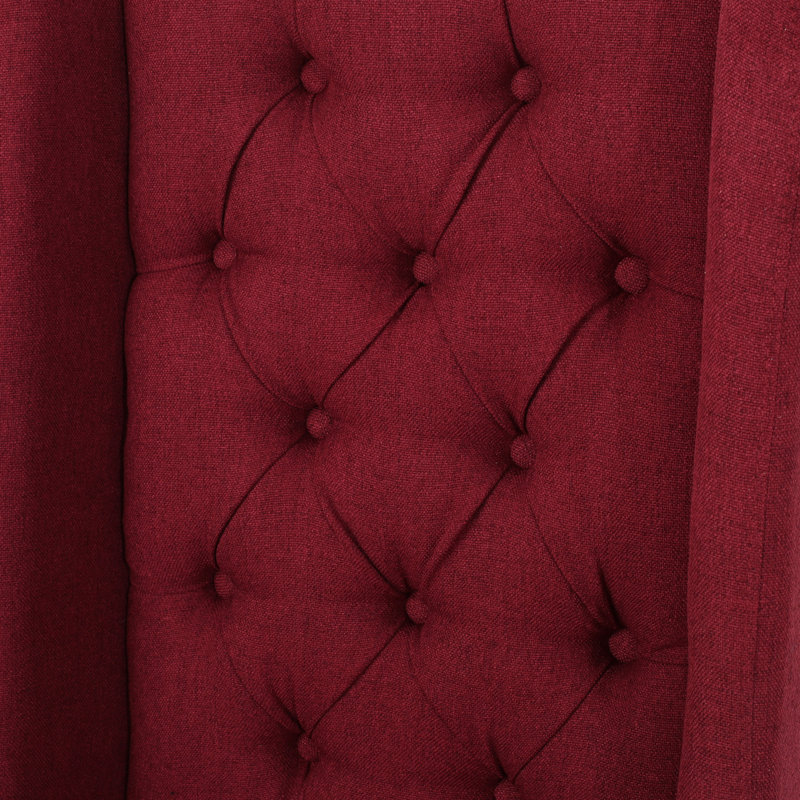 Chaise rembourrée à oreilles 21,23 po, Rouge