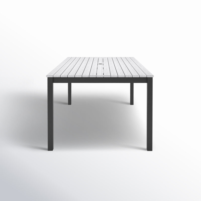 Townsend Outdoor Rectangular Patio Dining Table, 41" W x 72" L x 29" H, Off-White