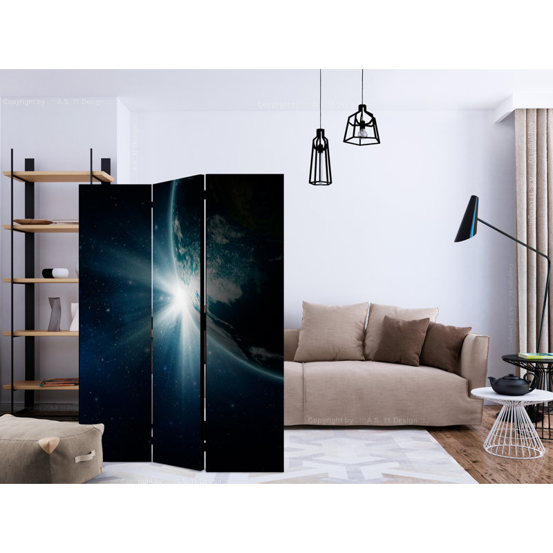 135cm W x 172cm H 3 - Panel One Sided Room Divider Folding Room Divider