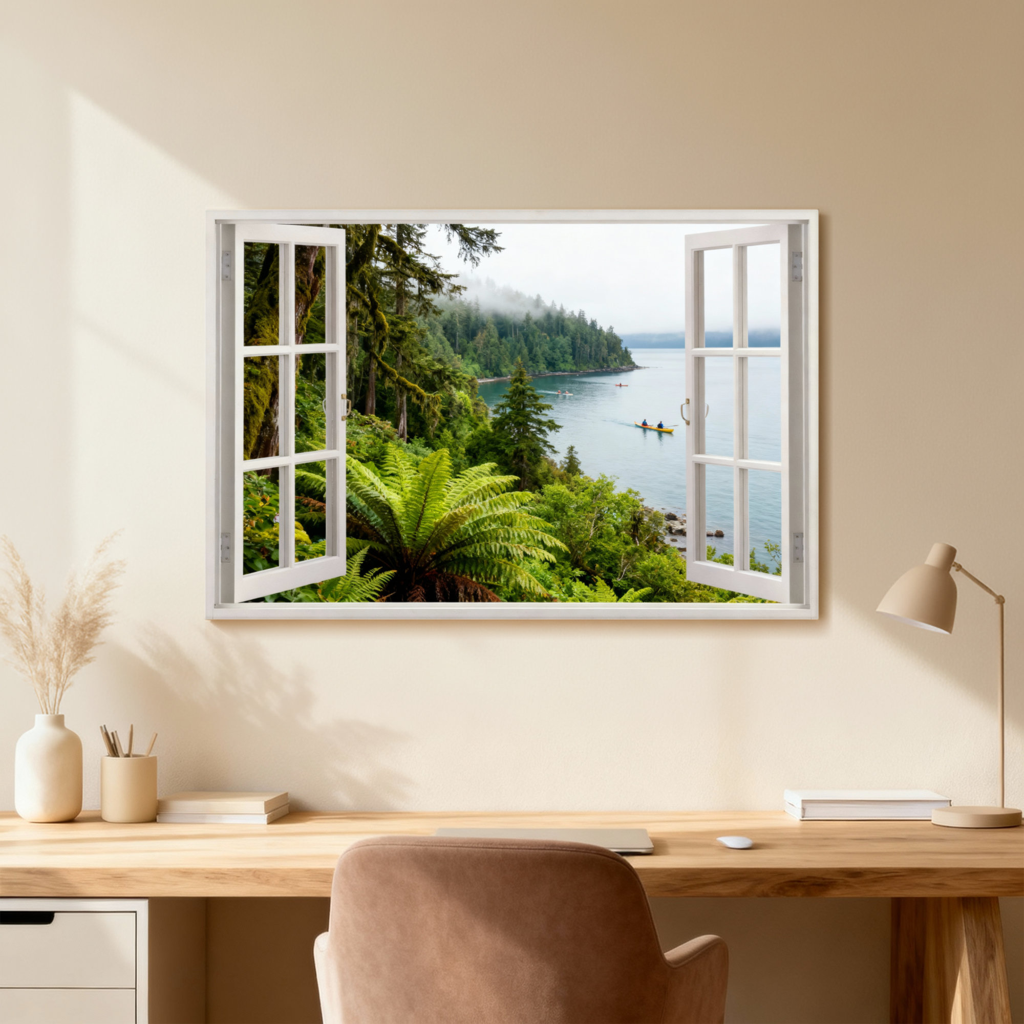 Highland Dunes Landscape & Nature Open Window Forest Lake View Nature ...