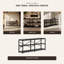 Table console extra longue de 70,9 pouces avec tablettes de rangement-1539820435-1539820444-1539820446