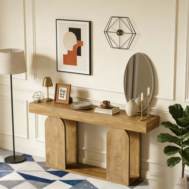 Canapé-lit Rustic Console, Marron clair
