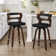 Swivel Upholstered Counter & Barstool With Wood Frame