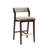 Patricia Modern Velvet Upholstered Bar Stool with Beech Wood Frame in Linen-111807621-111807629