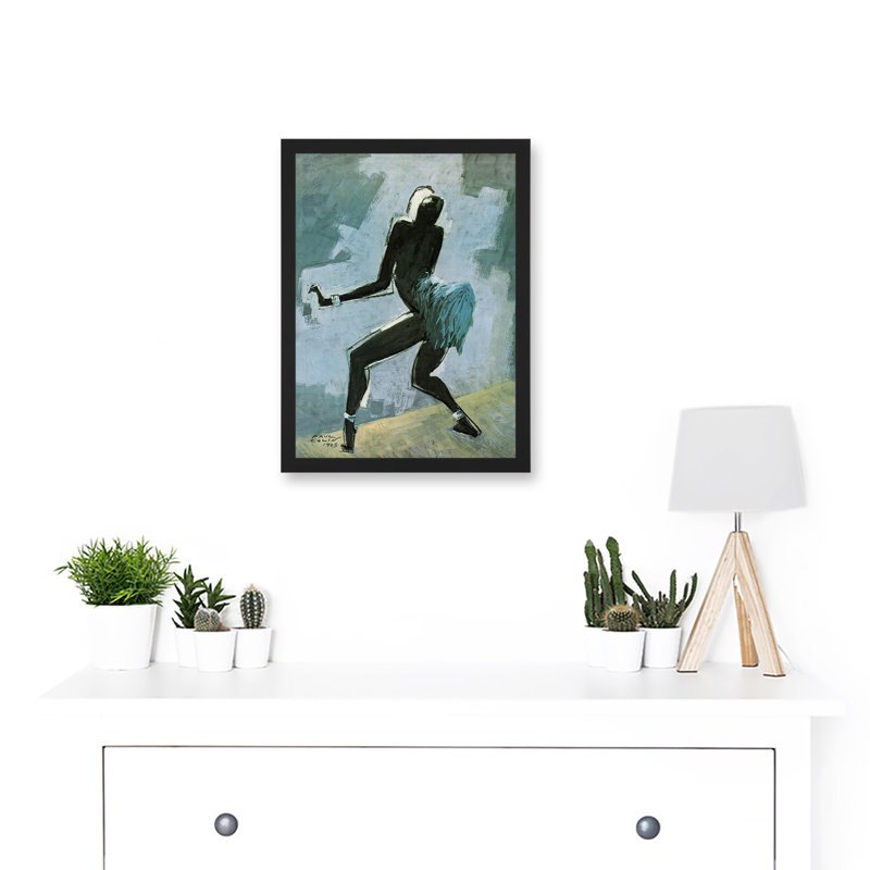 Colin Dancer Entertainer Josephine Baker Painting 1 Piece Single Picture Frame Wall Art, 33cm H x 23.4cm W